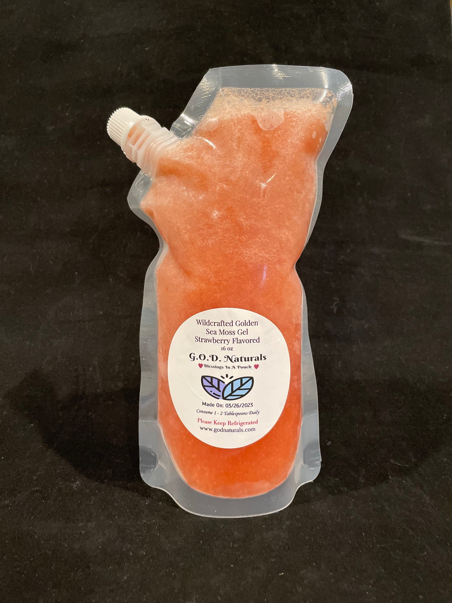 Strawberry Flavored Sea Moss Gel